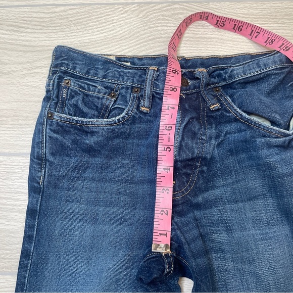 Abercrombie Kilburn Low Rise Boot Button Fly Dark Wash Denim Jeans Boys 14 Slim - Picture 9 of 14